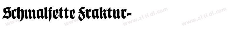 Schmalfette Fraktur字体转换